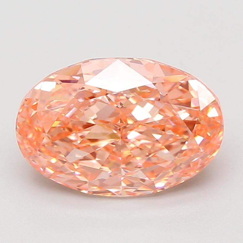 4.05 Ct. Fancy Vivid Pink Oval Lab Grown Diamond