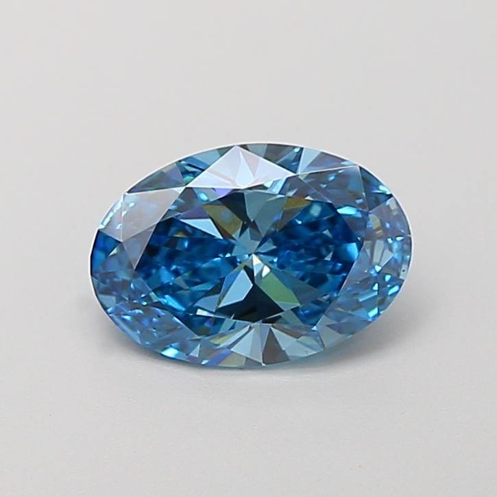 1.01 Ct. Fancy Vivid Blue Oval Lab Grown Diamond