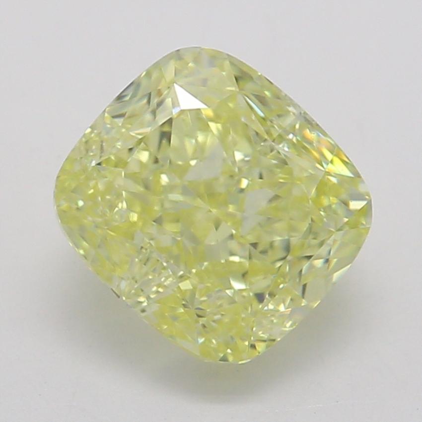 1.06 Ct. Fancy Intense Yellow Cushion Diamond