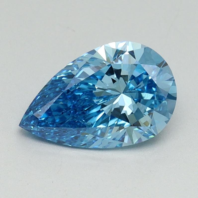 1.04 Ct. Fancy Vivid Blue Pear Lab Grown Diamond