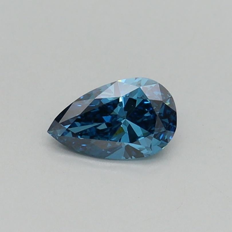 0.31 Ct. Fancy Vivid Blue Pear Lab Grown Diamond