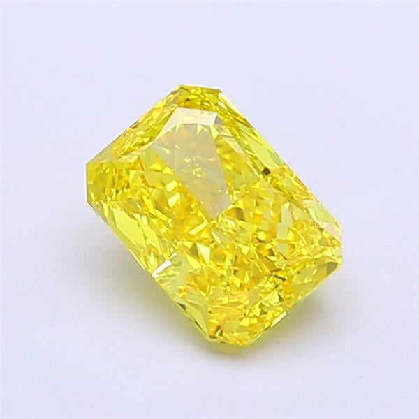 1.09 Ct. Fancy Vivid  Yellow Radiant Lab Grown Diamond