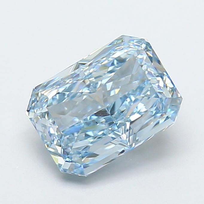 3.01 Ct. Fancy Vivid  Blue Radiant Lab Grown Diamond