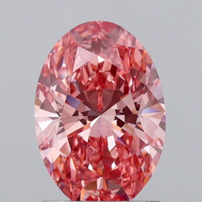 1.57 Ct. Fancy Vivid  Pink Oval Lab Grown Diamond