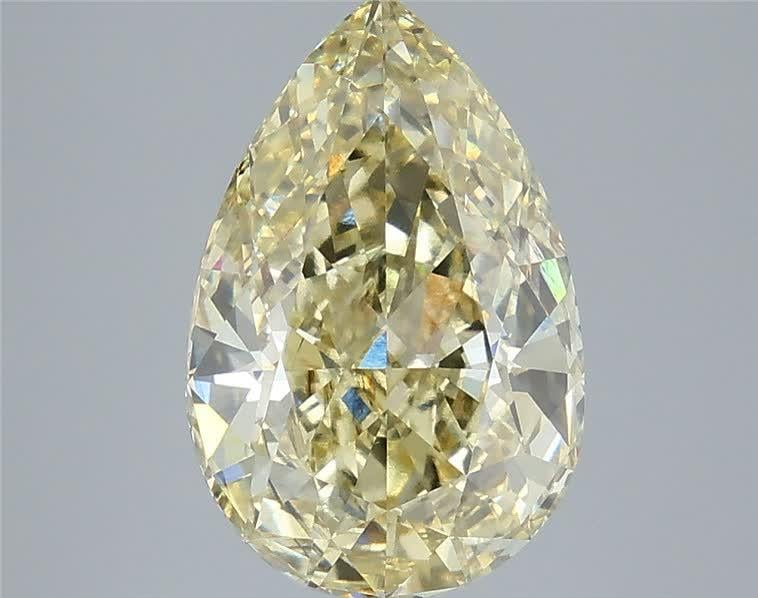 5.08 Ct. Fancy Yellow Pear Lab Grown Diamond