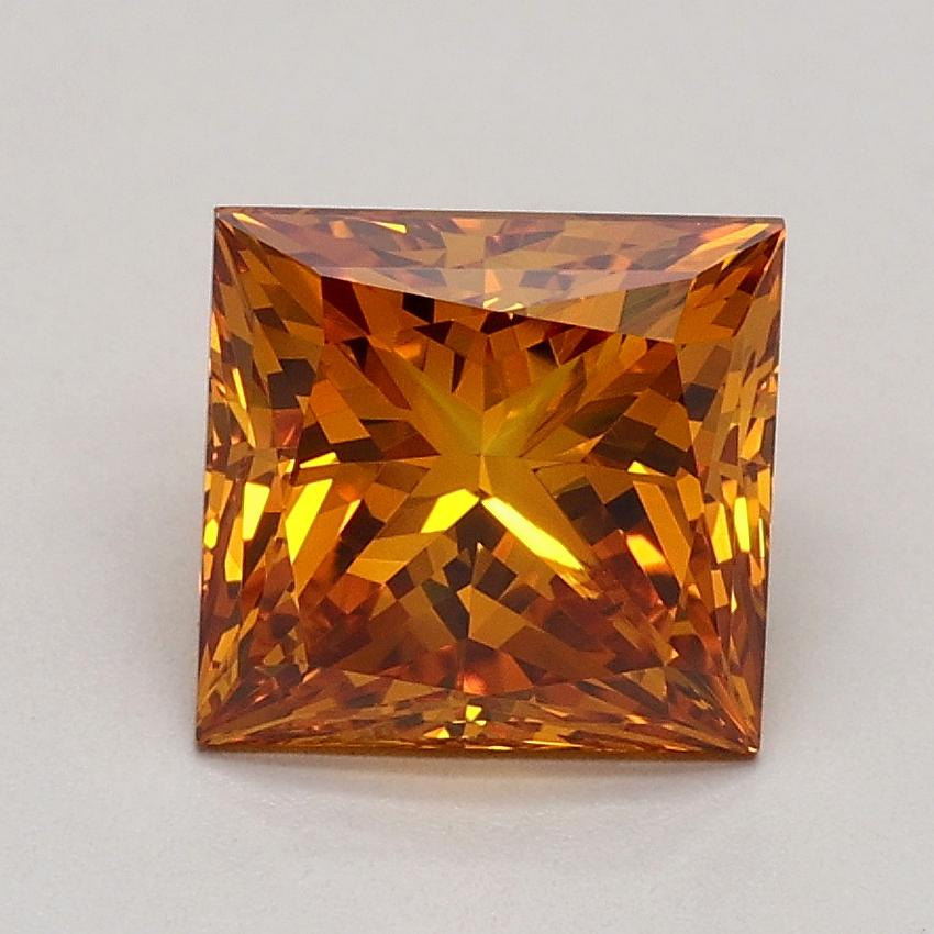 1.67 Ct. Fancy Deep Orange Princess Lab Grown Diamond