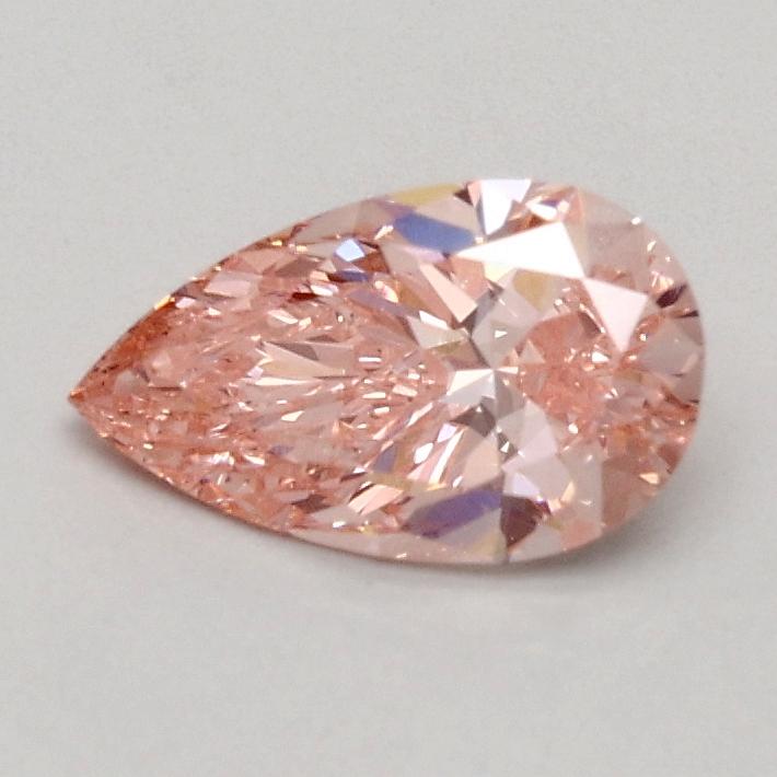 0.50 Ct. Fancy Vivid Pink Pear Lab Grown Diamond