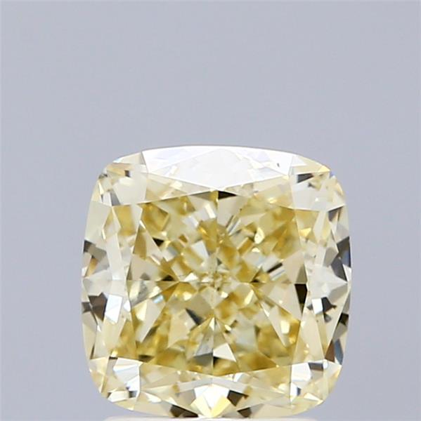 2.03 Ct. Fancy Yellow Cushion Lab Grown Diamond
