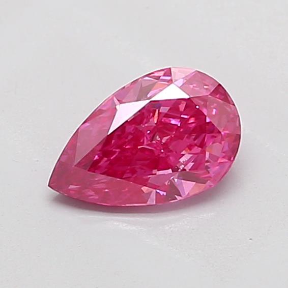 0.77 Ct. Fancy Vivid Pink Pear Lab Grown Diamond