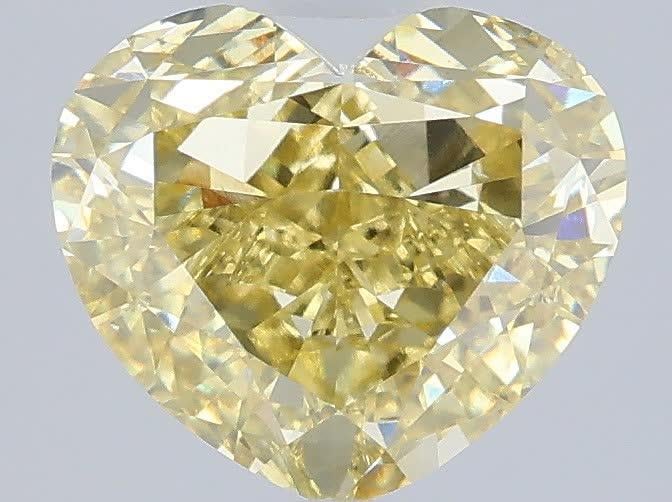 2.60 Ct. Fancy Intense Yellow Heart Lab Grown Diamond
