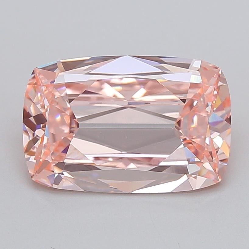 4.00 Ct. Fancy Intense  Pink Cushion Lab Grown Diamond