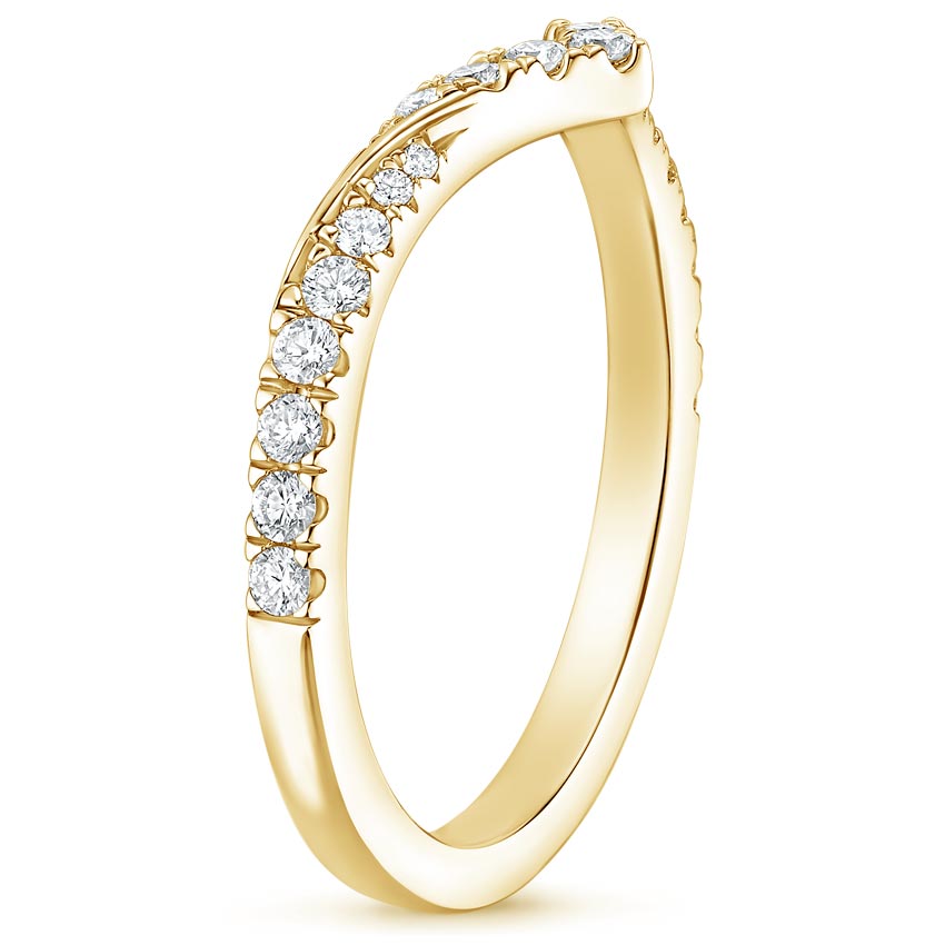 18K Yellow Gold Chiara Diamond Ring (1/4 ct. tw.), large side view
