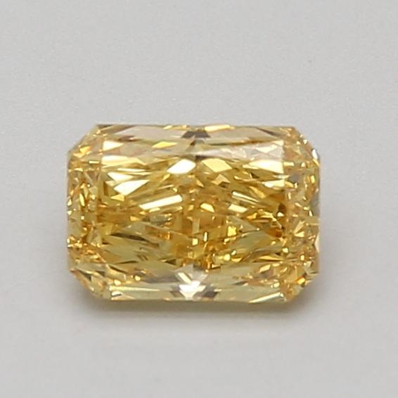 0.72 Ct. Fancy Vivid Yellow Radiant Lab Grown Diamond