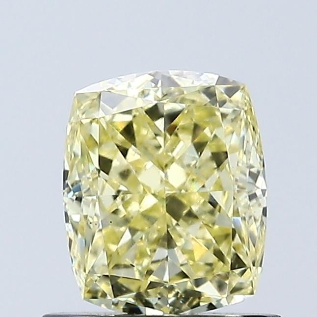 1.03 Ct. Fancy Intense Yellow Cushion Lab Grown Diamond