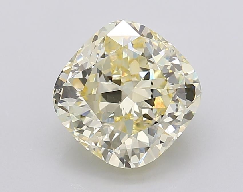 2.77 Ct. Fancy Intense Yellow Cushion Lab Grown Diamond