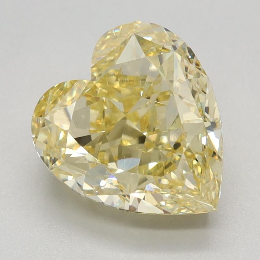 3.10 Ct. Fancy Intense Yellow Heart Lab Grown Diamond
