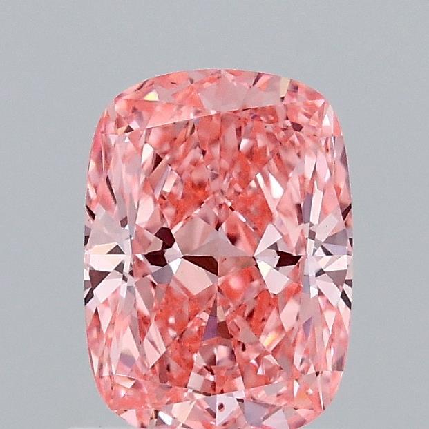 1.07 Ct. Fancy Vivid Pink Cushion Lab Grown Diamond
