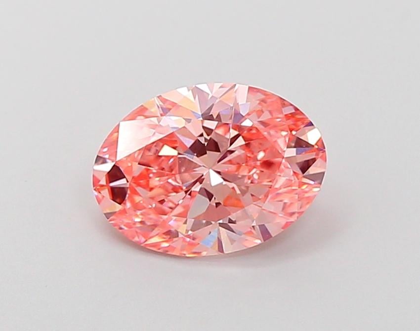 1.50 Ct. Fancy Vivid Pink Oval Lab Grown Diamond
