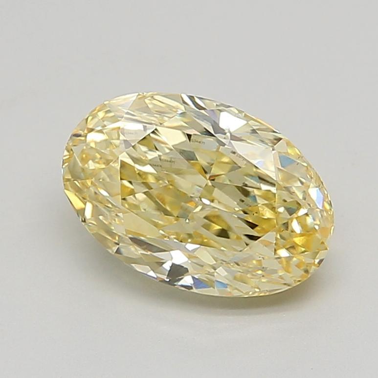 3.05 Ct. Fancy Intense  Yellow Oval Lab Grown Diamond