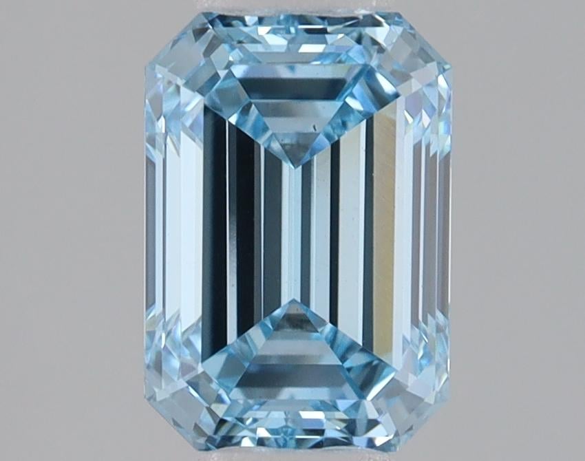 1.59 Ct. Fancy Intense Blue Emerald Lab Grown Diamond