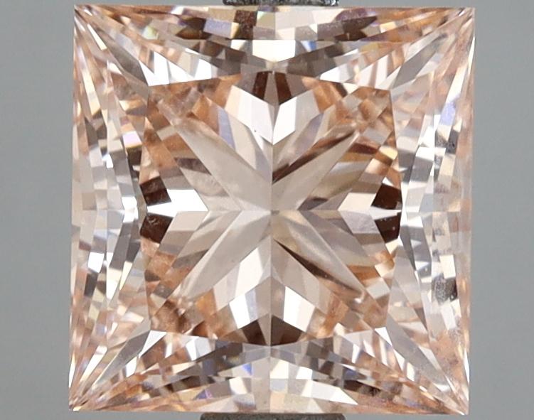 3.01 Ct. Fancy Intense Orangy Pink Princess Lab Grown Diamond