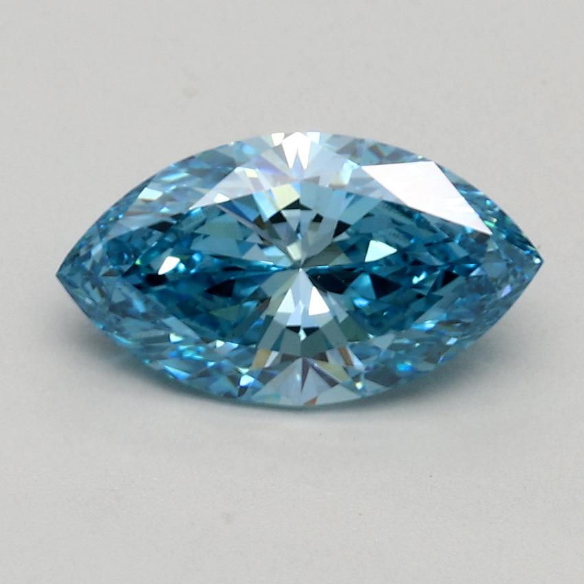 1.20 Ct. Fancy Vivid Blue Marquise Lab Grown Diamond