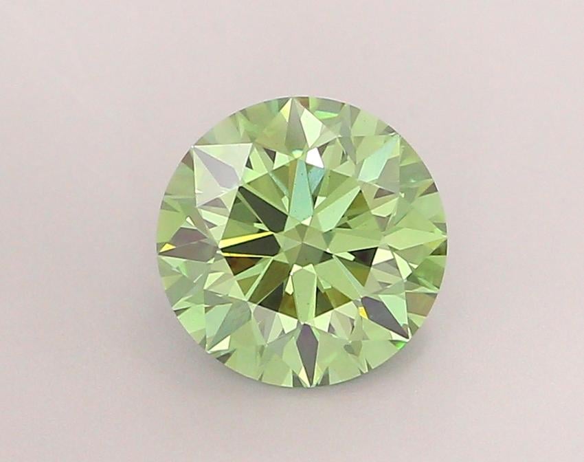 2.03 Ct. Fancy Vivid  Green Round Lab Grown Diamond