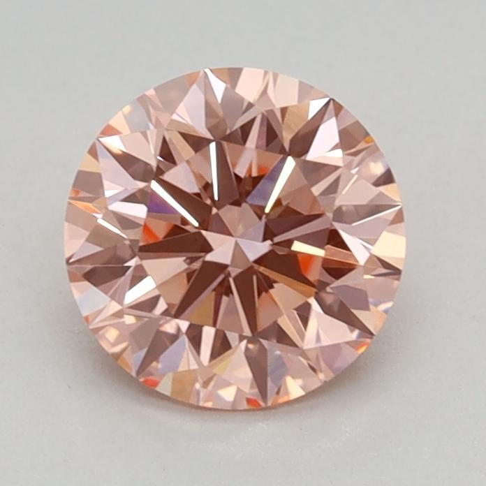 0.74 Ct. Fancy Intense Pink Round Lab Grown Diamond