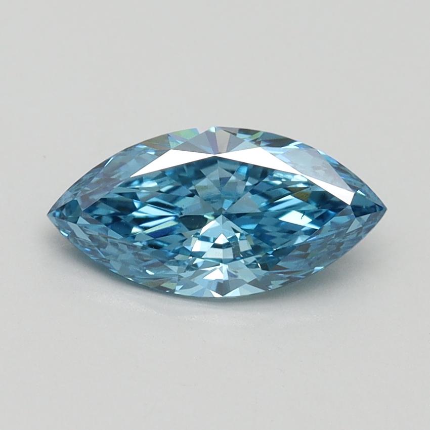 1.00 Ct. Fancy Vivid Blue Marquise Lab Grown Diamond