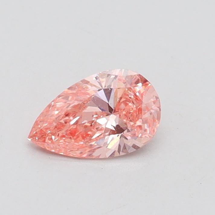 0.32 Ct. Fancy Vivid Pink Pear Lab Grown Diamond