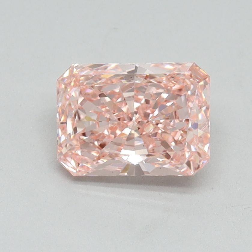 1.13 Ct. Fancy Vivid Pink Radiant Lab Grown Diamond