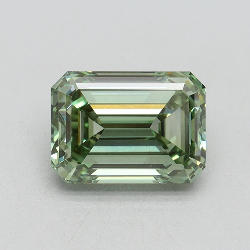 1.52 Ct. Fancy Vivid Green Emerald Lab Grown Diamond