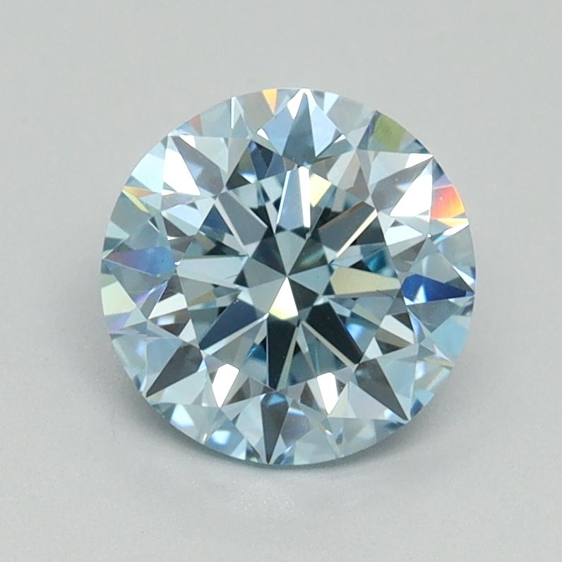1.35 Ct. Fancy Vivid Blue Round Lab Grown Diamond