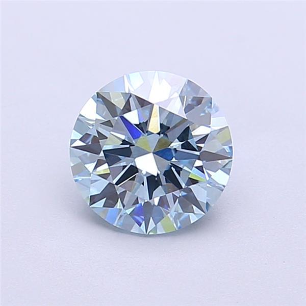 1.08 Ct. Fancy Vivid  Blue Round Lab Grown Diamond