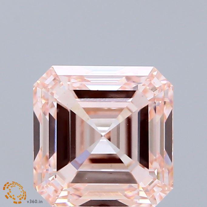 3.01 Ct. Fancy Pink Asscher Lab Grown Diamond