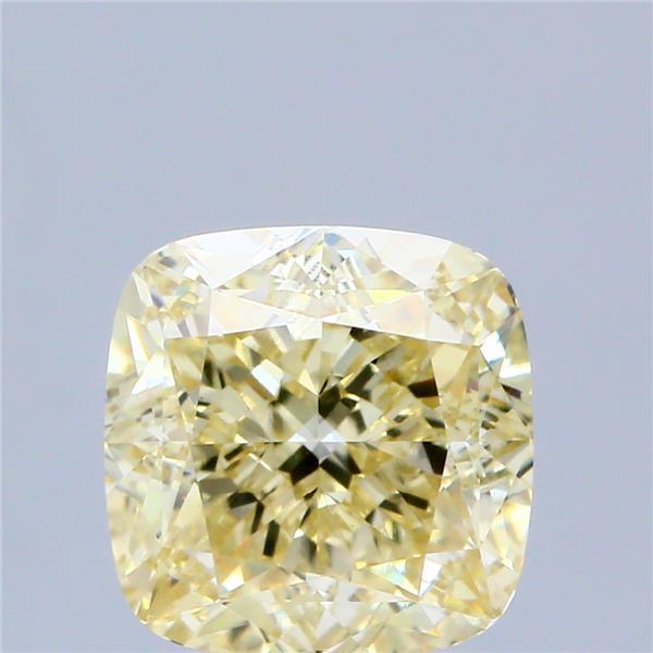 2.71 Ct. Fancy Intense  Yellow Cushion Lab Grown Diamond
