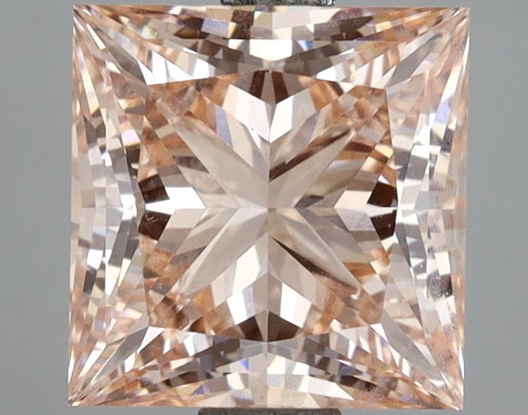 3.01 Ct. Fancy Intense Orangy Pink Princess Lab Grown Diamond
