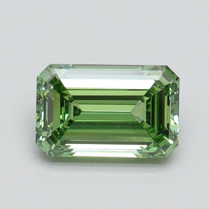 0.73 Ct. Fancy Vivid Green Emerald Lab Grown Diamond
