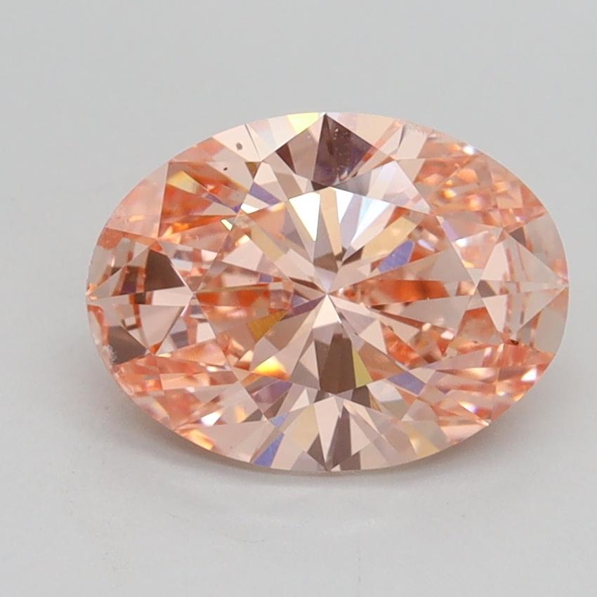 1.72 Ct. Fancy Intense Pink Oval Lab Grown Diamond