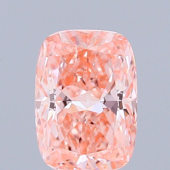 1.05 Ct. Fancy Vivid Pink Cushion Lab Grown Diamond