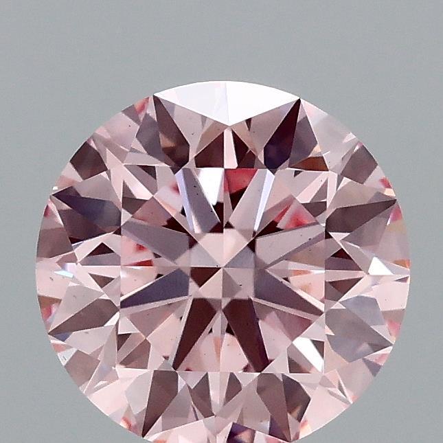 1.60 Ct. Fancy Intense Pink Round Lab Grown Diamond