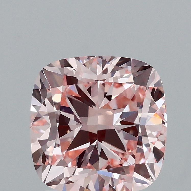 2.12 Ct. Fancy Intense Pink Cushion Lab Grown Diamond
