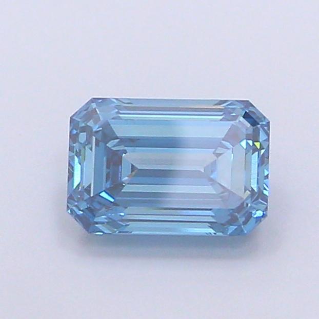 1.53 Ct. Fancy Vivid Blue Emerald Lab Grown Diamond