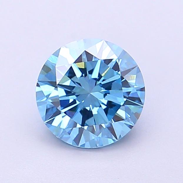 1.01 Ct. Fancy Vivid Blue Round Lab Grown Diamond