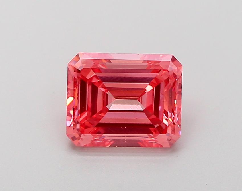 2.03 Ct. Fancy Vivid Pink Emerald Lab Grown Diamond