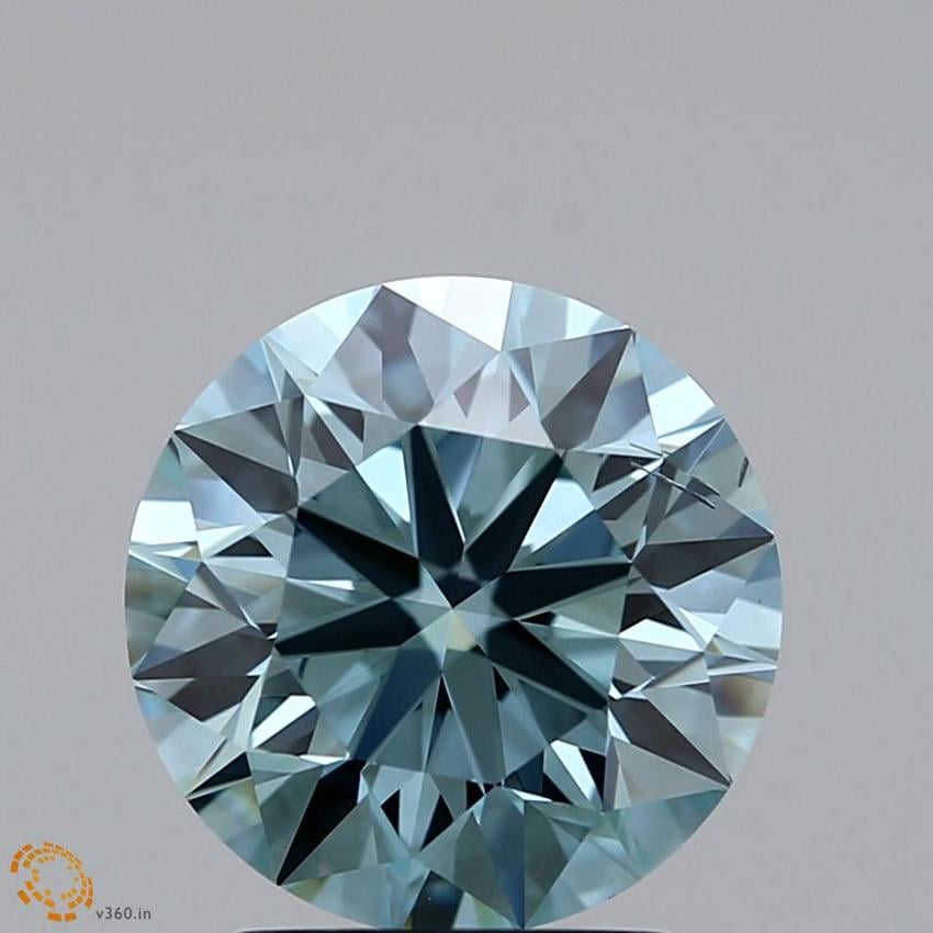 2.08 Ct. Fancy Light Green Round Lab Grown Diamond