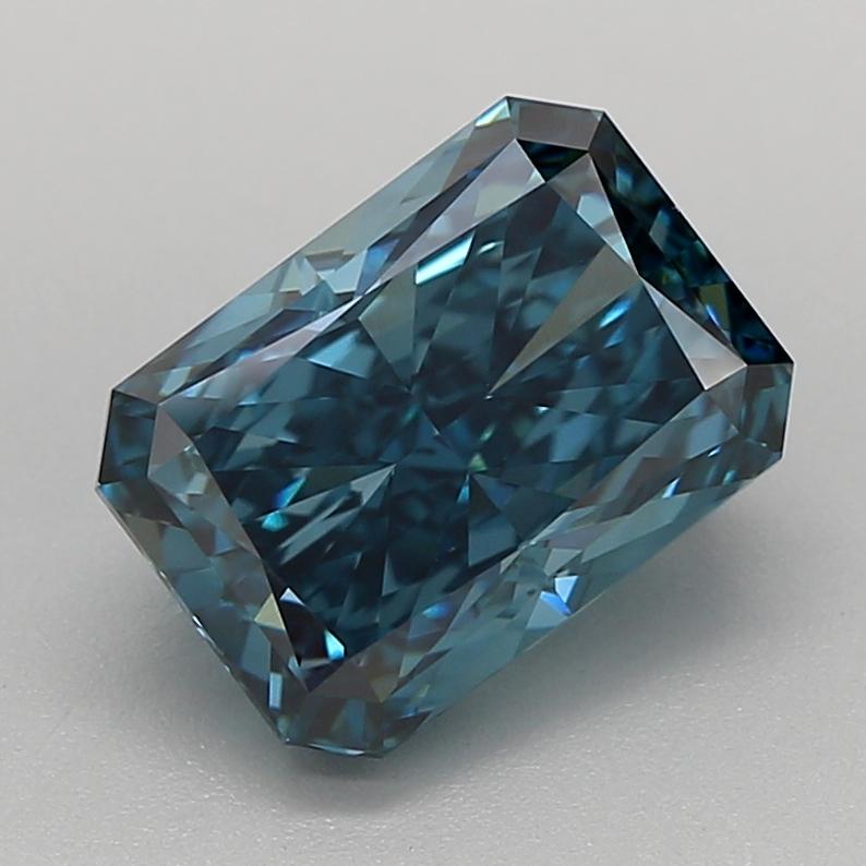 2.14 Ct. Fancy Vivid  Blue Radiant Lab Grown Diamond