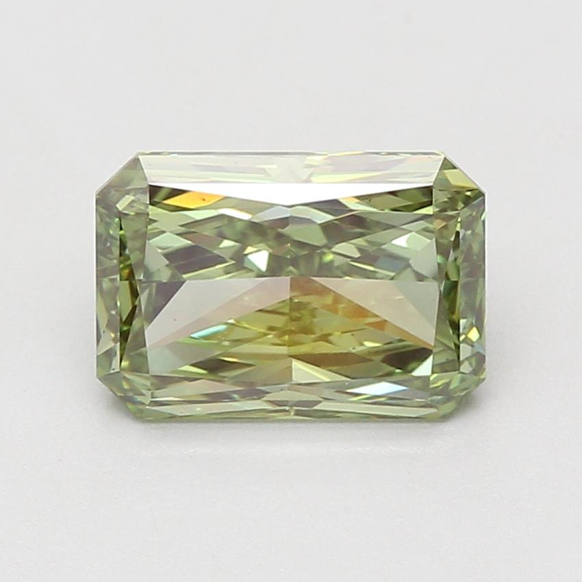 3.06 Ct. Fancy Vivid Green Radiant Lab Grown Diamond