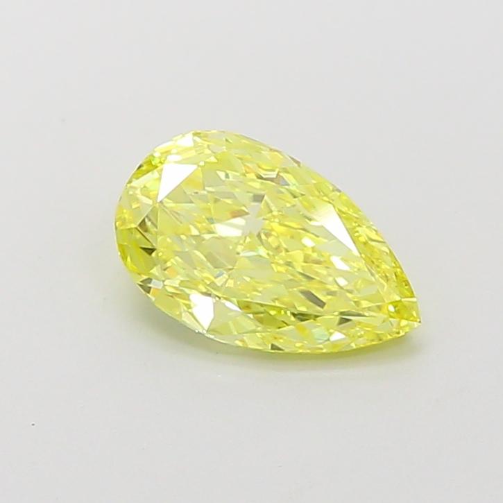 1.05 Ct. Fancy Vivid  Yellow Pear Lab Grown Diamond