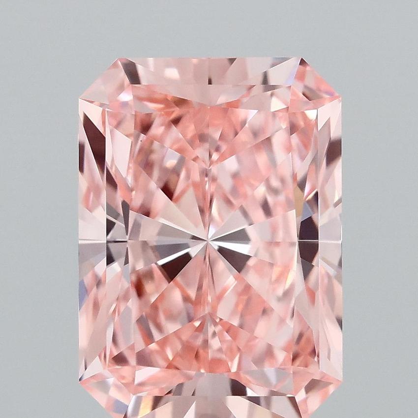 2.68 Ct. Fancy Vivid Pink Radiant Lab Grown Diamond